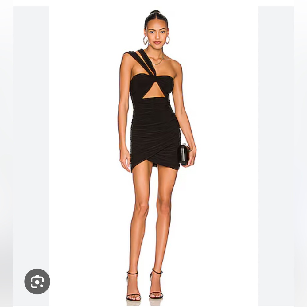 Lovers + Friends Black Cutout Mini Dress
